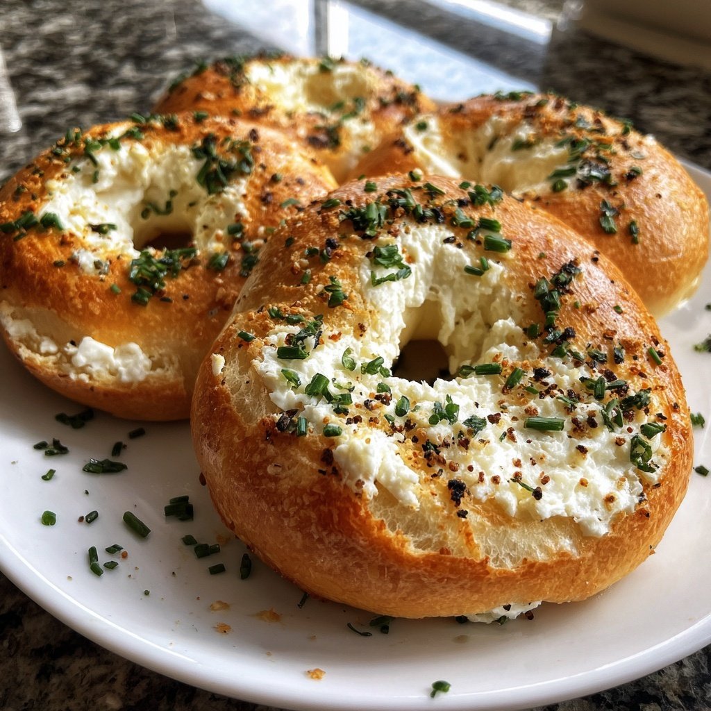 High Protein Cottage Cheese Bagels