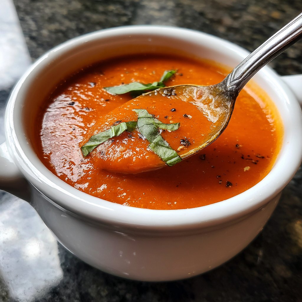 Sunday Slow Simmered Tomato Soup