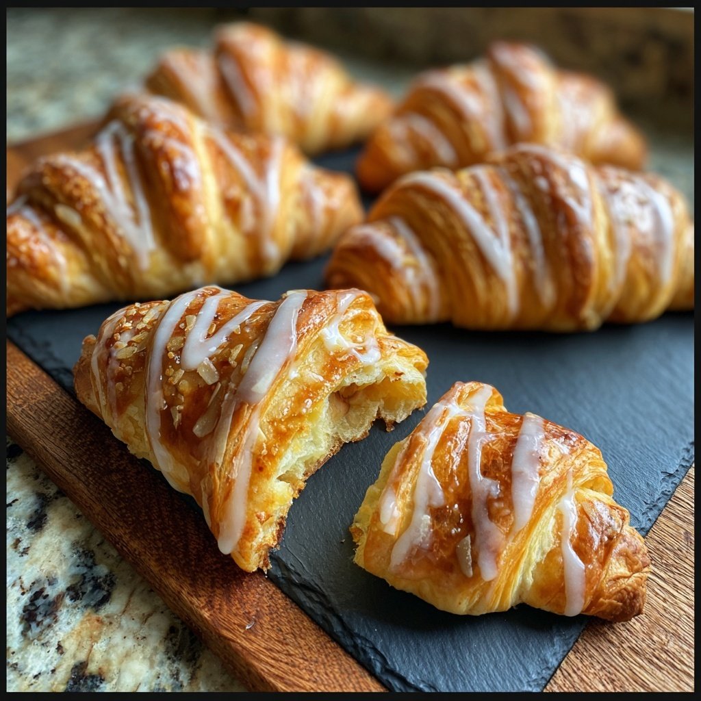 Buttery Almond Filled Croissants