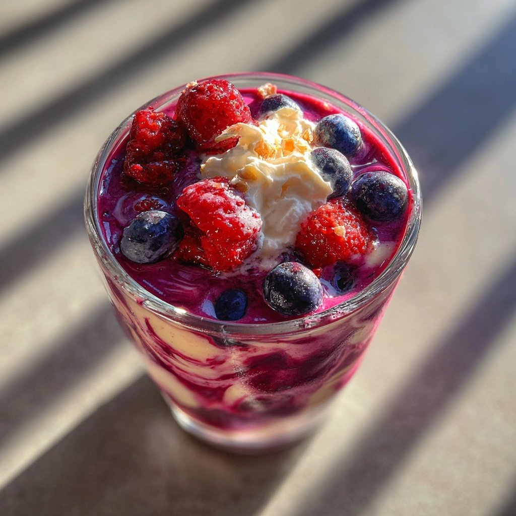 Mixed Berry Smoothie Breakfast