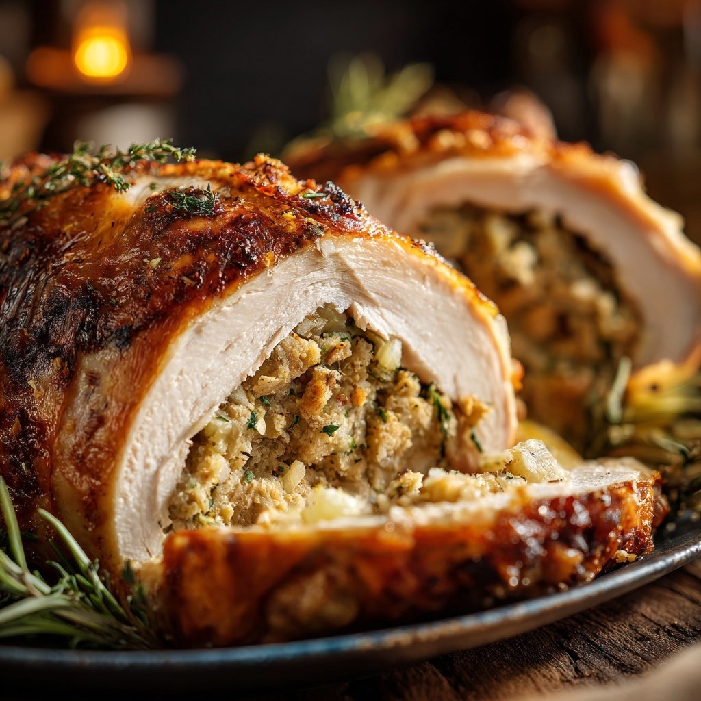 Seasonal & Festive Thanksgiving Herb Stuffed Turkey