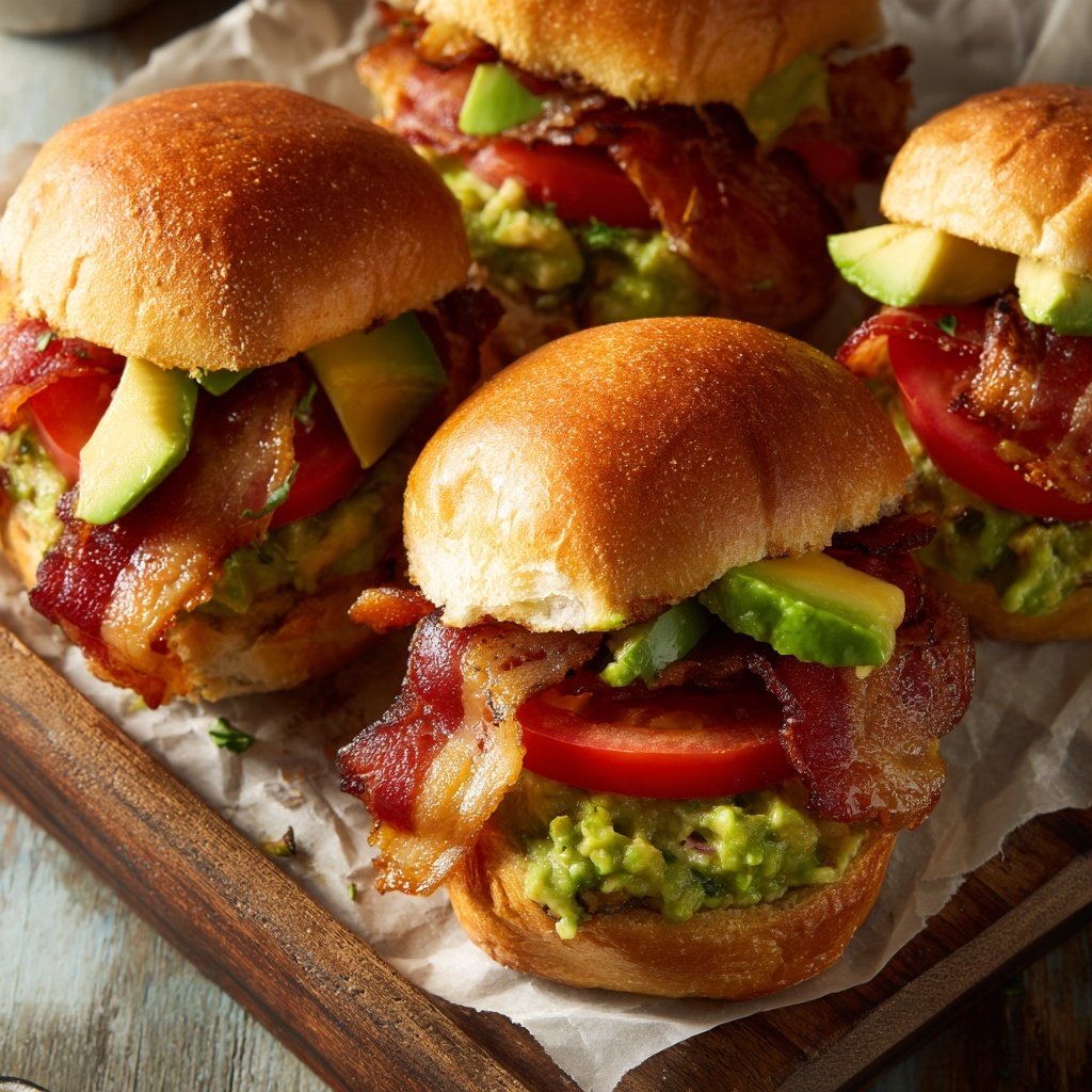 Sliders with Avocado Spread