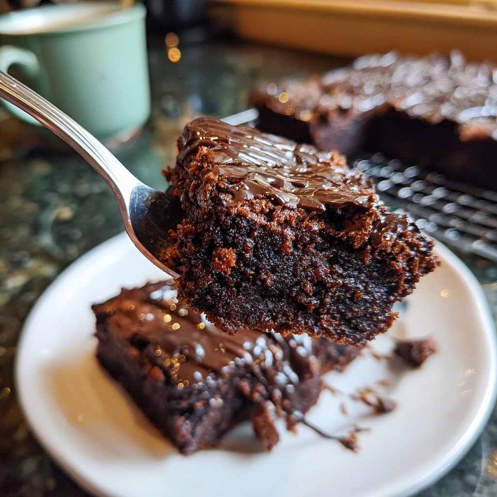 Cottage Cheese Brownies with Mocha Flavor