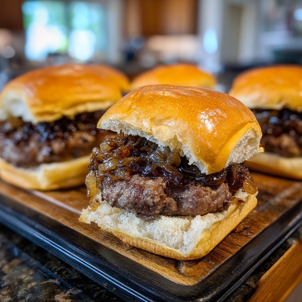 Sliders with Caramelized Onions
