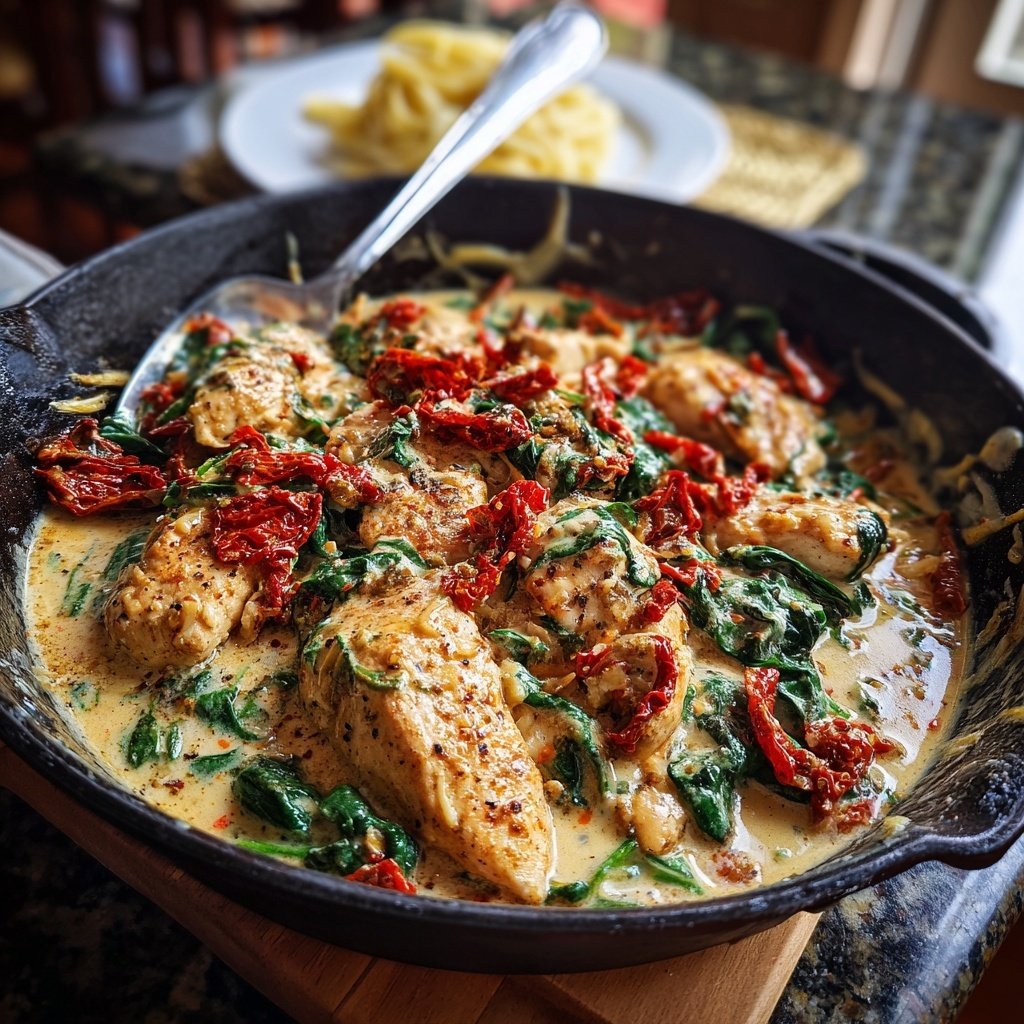 Creamy Tuscan Chicken Skillet