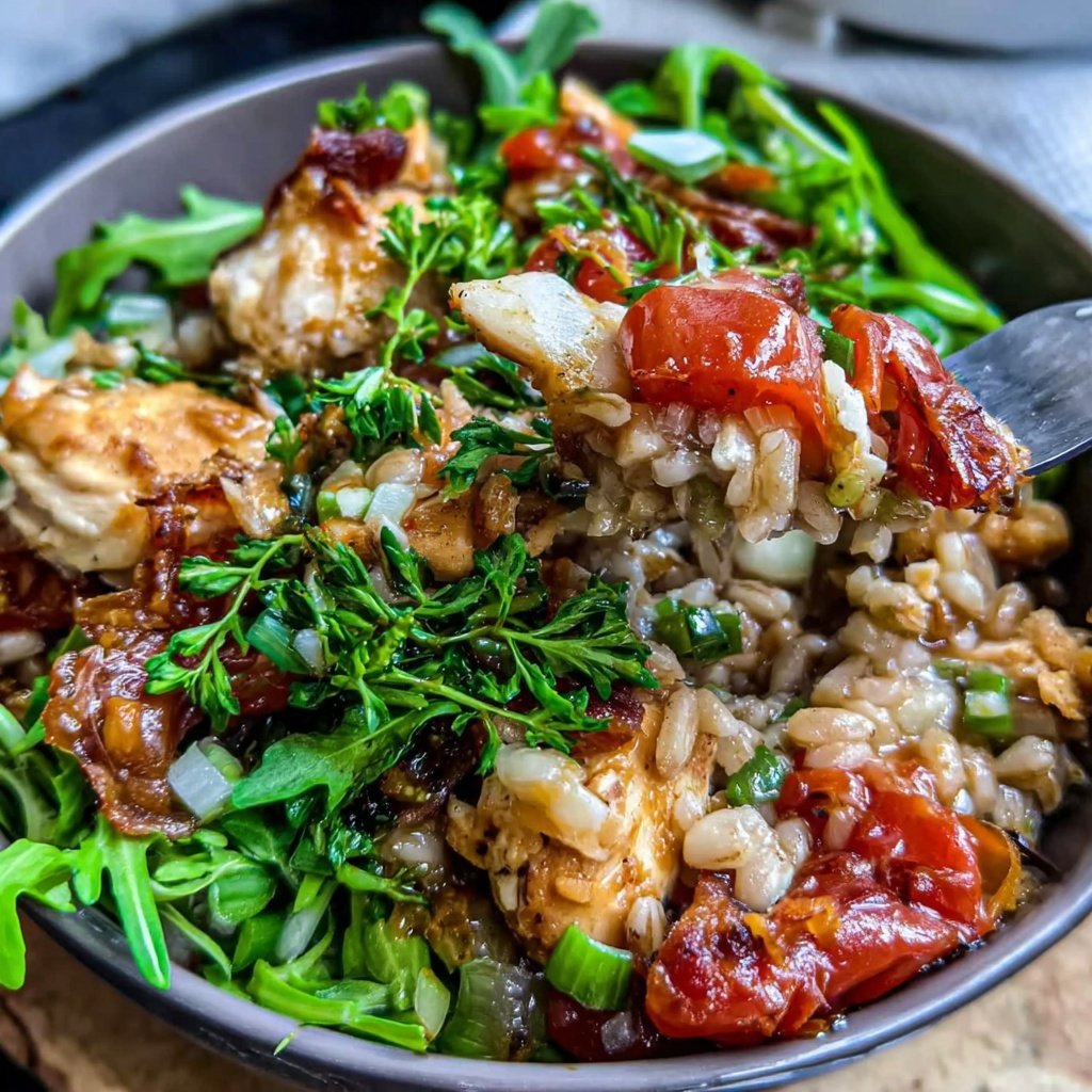 Healthy Chicken And Farro Bowl