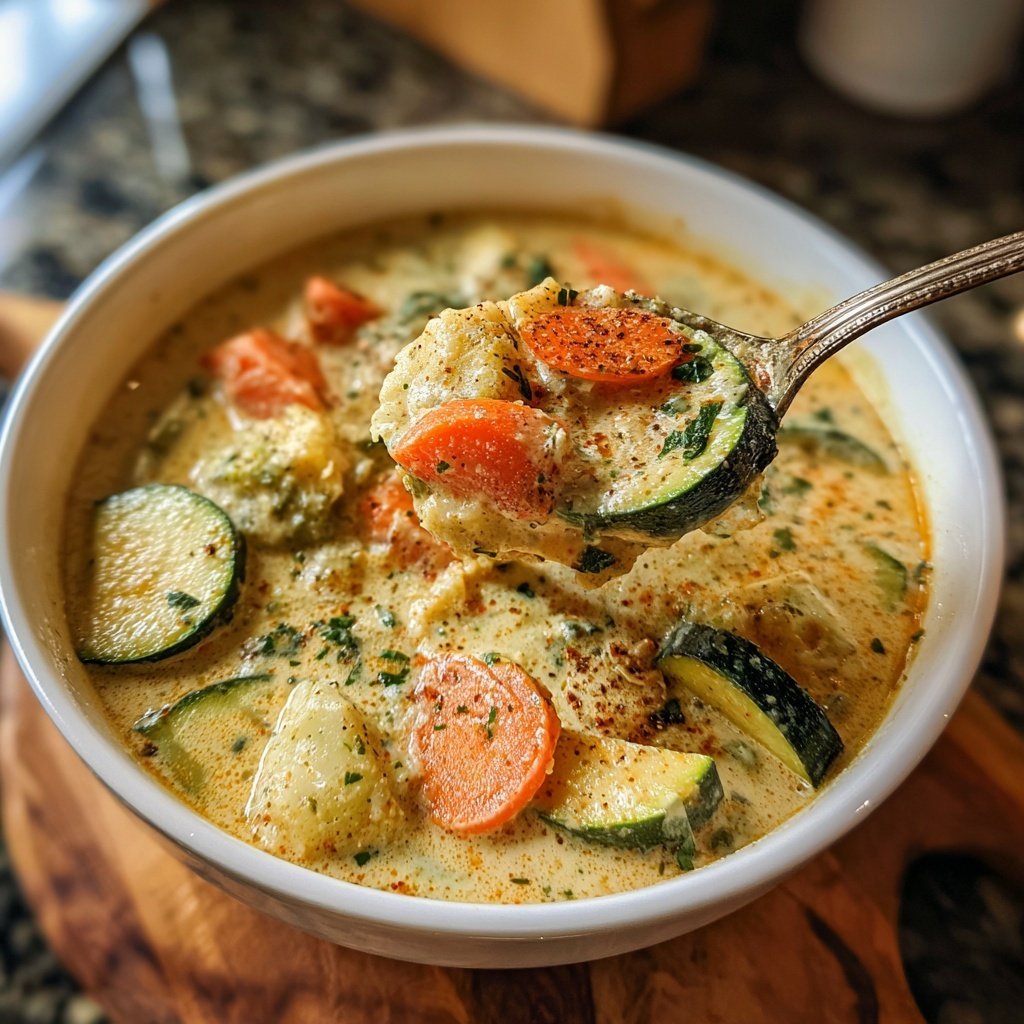Healthy Crockpot Coconut Vegetable Stew